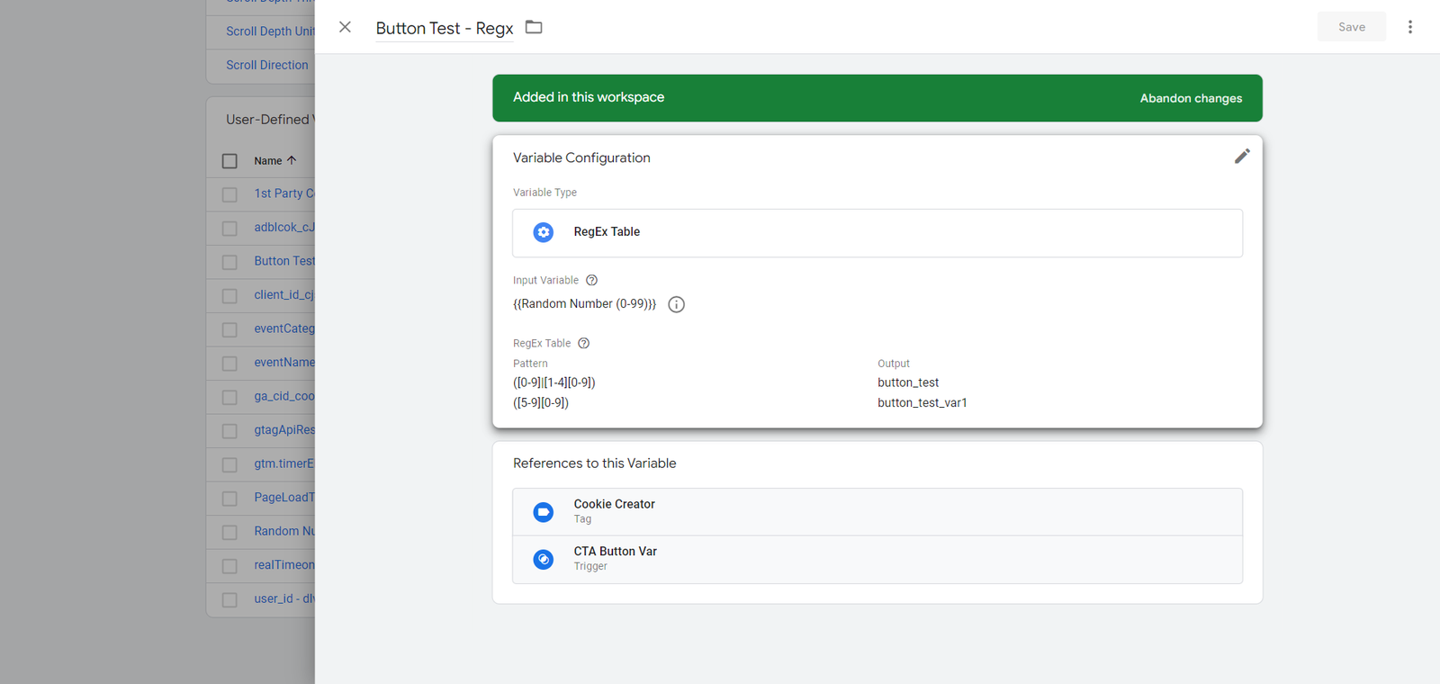 A/B testing in GTM