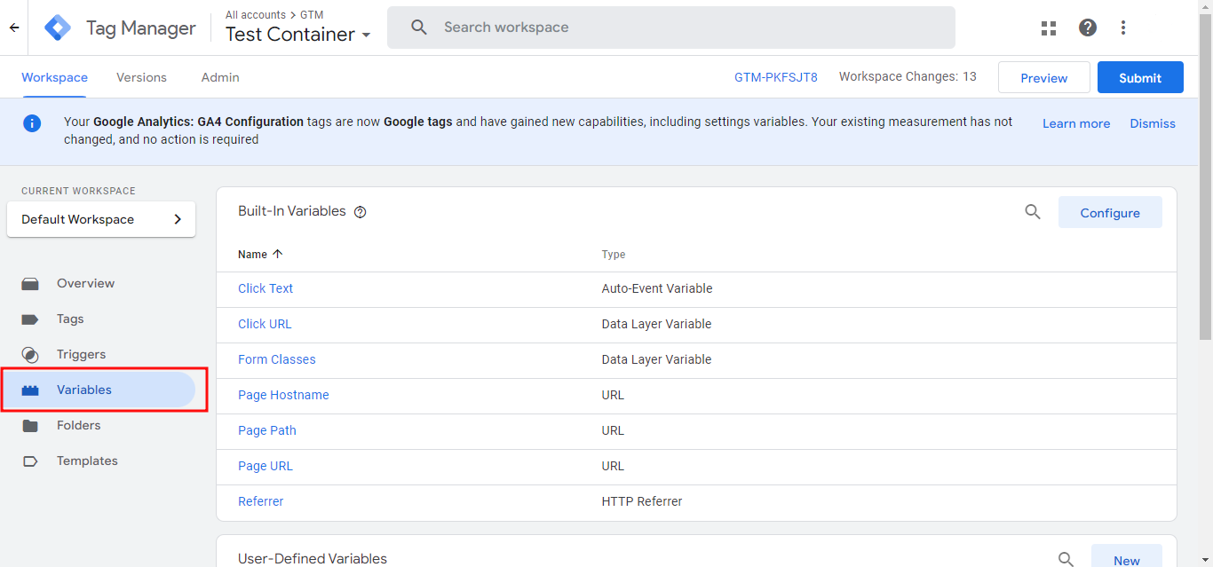 client id tracking in gtm